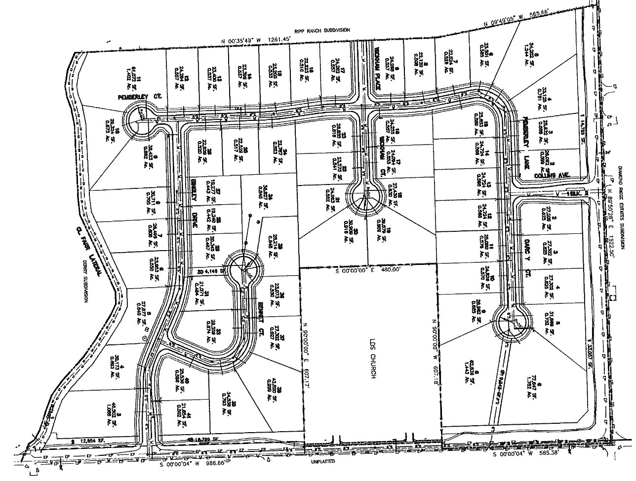 The Keep Subdivision Meridian Idaho. Plat Map